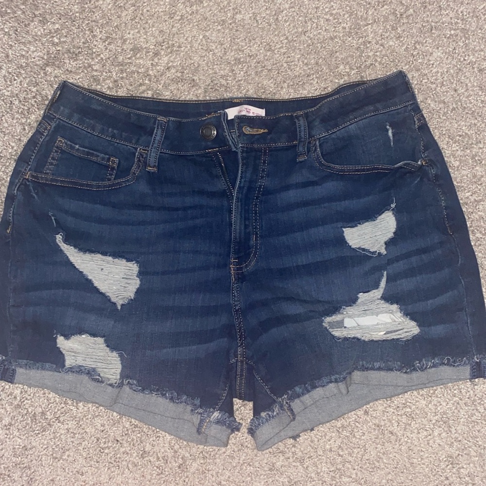 Ripped Jean Shorts
